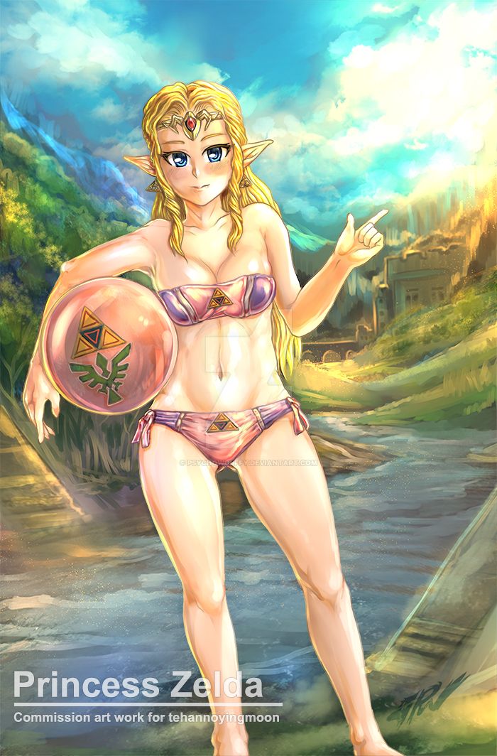 Botw Princess Zelda In A Bikini - Princess hot zelda demon lord dante. prin...