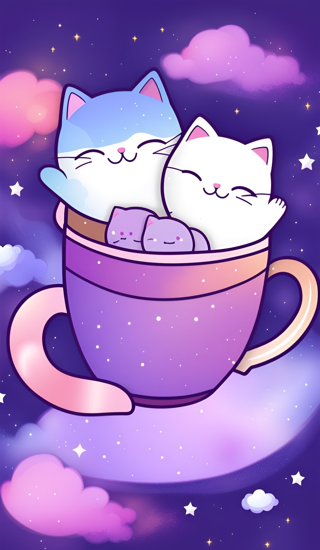 Mochi cat wallpaper by mimitina on DeviantArt