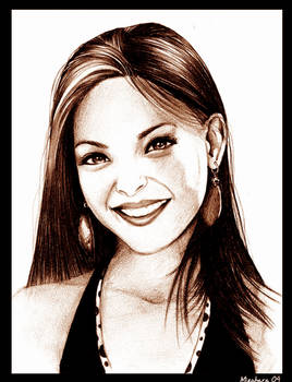 Kristin Kreuk in 6B pencil