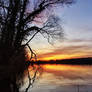 Abendhimmel am See