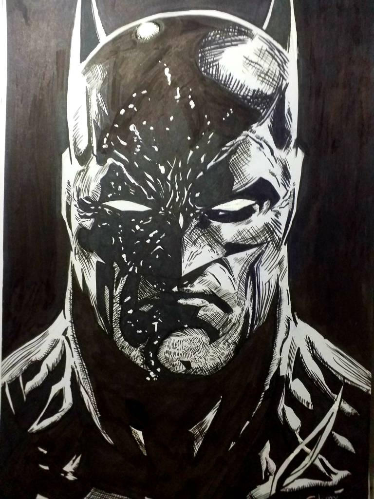Batman pencil and ink by ArtSketcher5 on DeviantArt