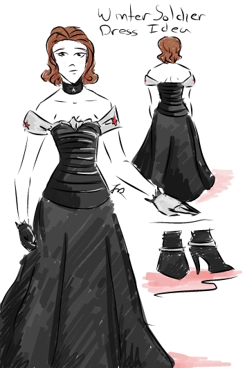 Winter Soldier Dress Idea by tamara-robitille on DeviantArt Winter Soldier Dress Idea by tamara-robitille on DeviantArt
