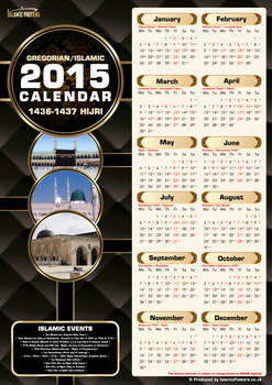 Islamic and Gregorian Calender 2015