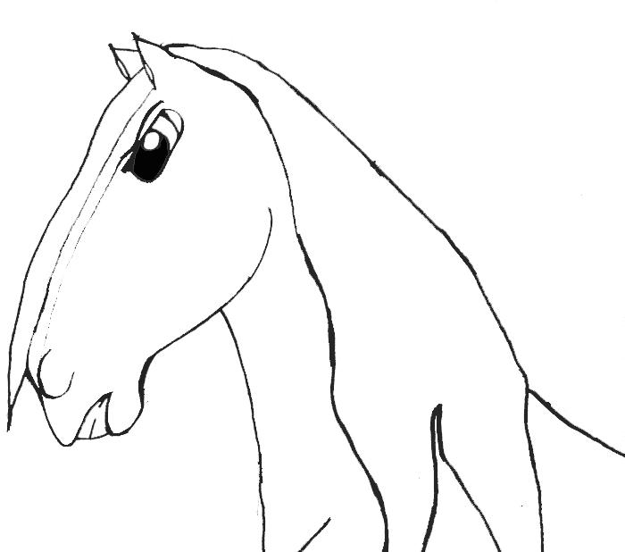 Angray mare lineart by x---Mia---x on DeviantArt