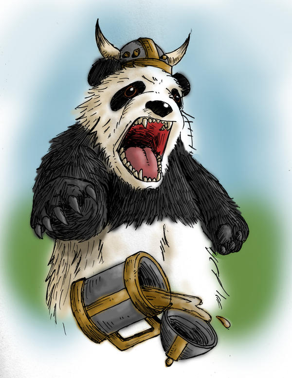 Panda Warrior coloured