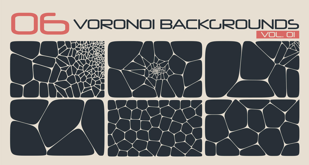 06 - *FREE* Voronoi Backgrounds / Patterns Vol1 by ZenCosmos1 on DeviantArt