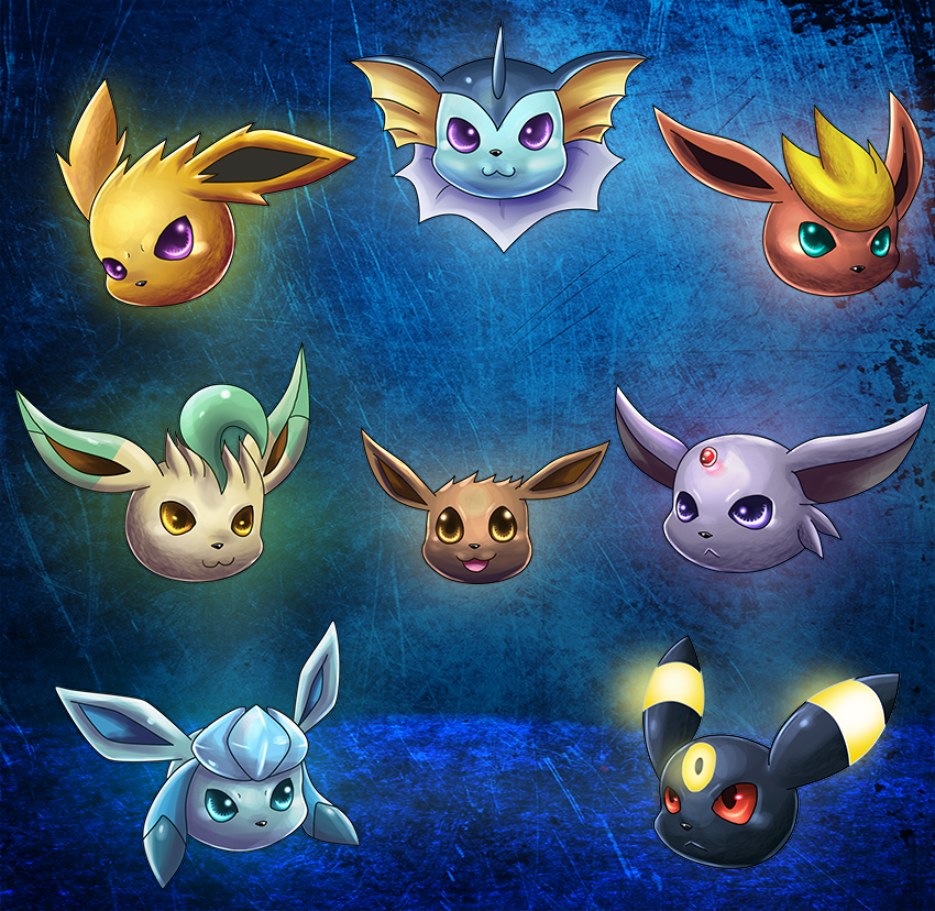 Eevee Evolutions by michellescribbles on DeviantArt