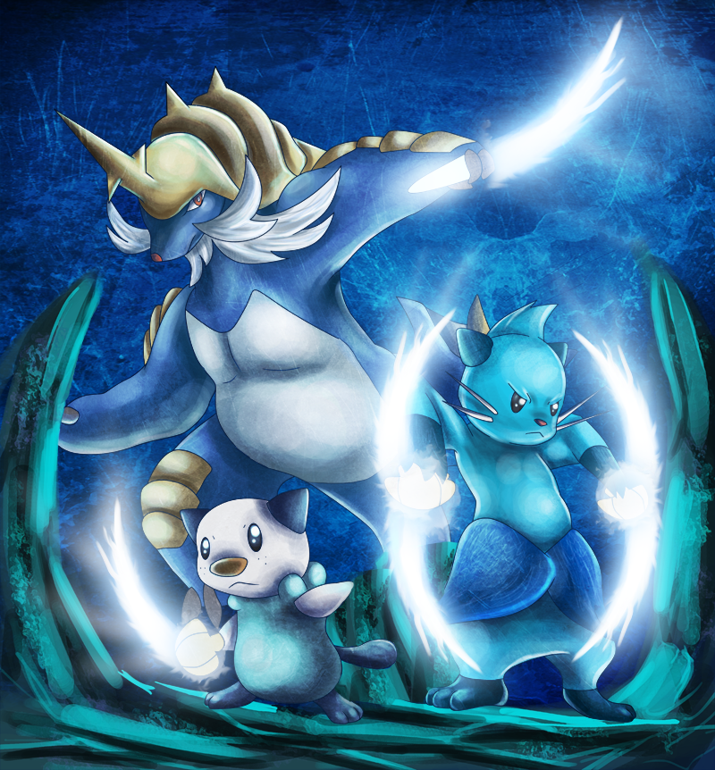 Oshawott, Dewott, Samurott