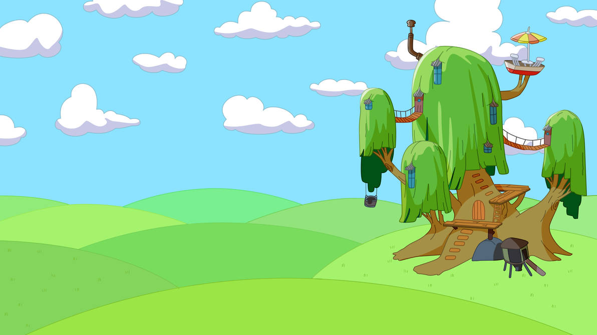 Adventure Time Treehouse Background/Wallpaper by vasartss on DeviantArt