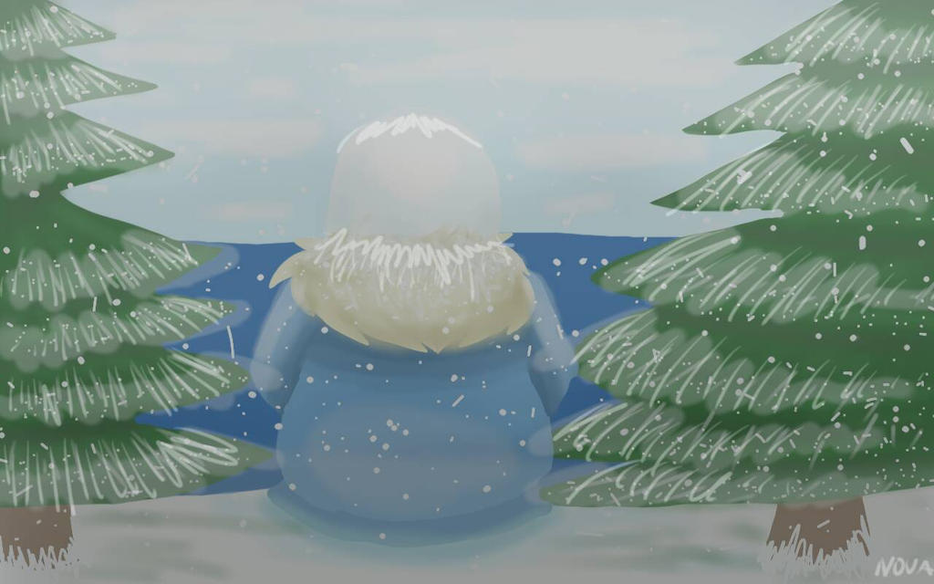 a silent day in snowdin - undertale fan art by venomousheart1 on DeviantArt