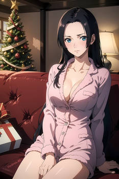 Christmas Pajamas Boa Hancock (ONE PIECE) AI Image