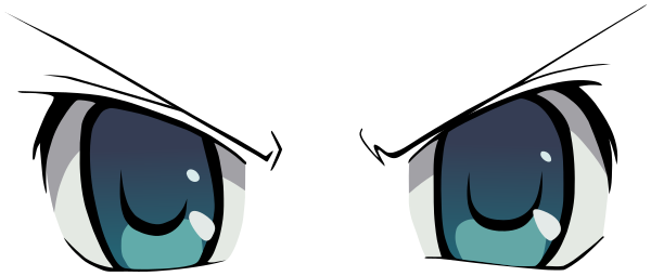 Anime Eyes Angry by impoor on DeviantArt