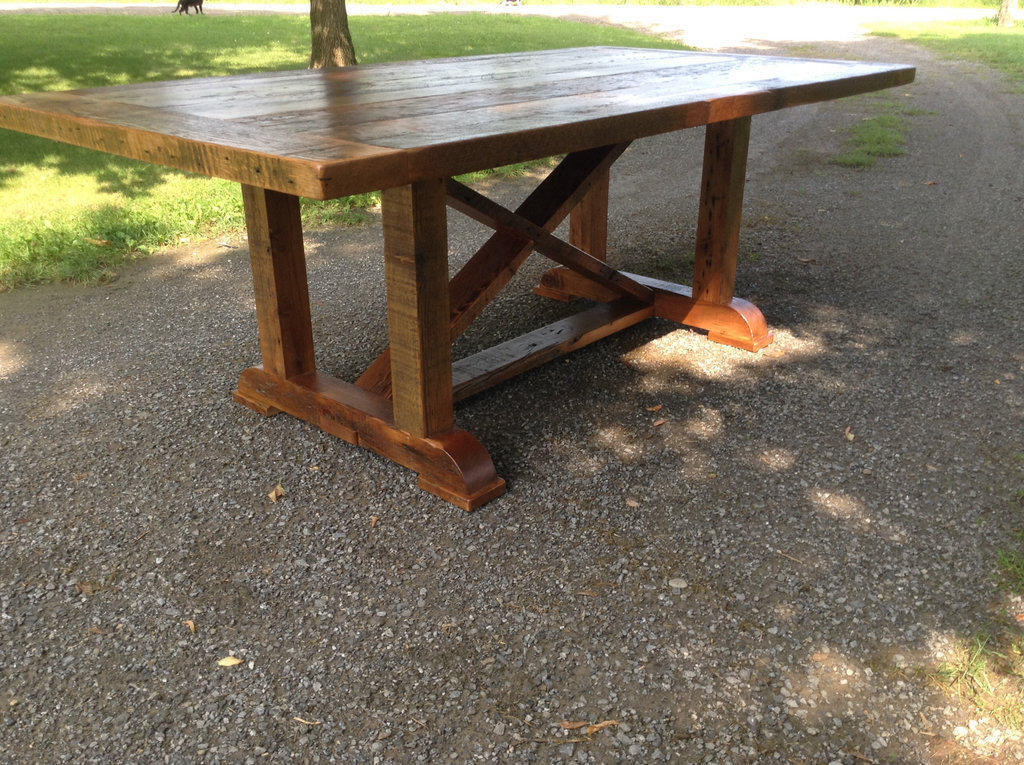 Cross brace table by MrMillstone on DeviantArt