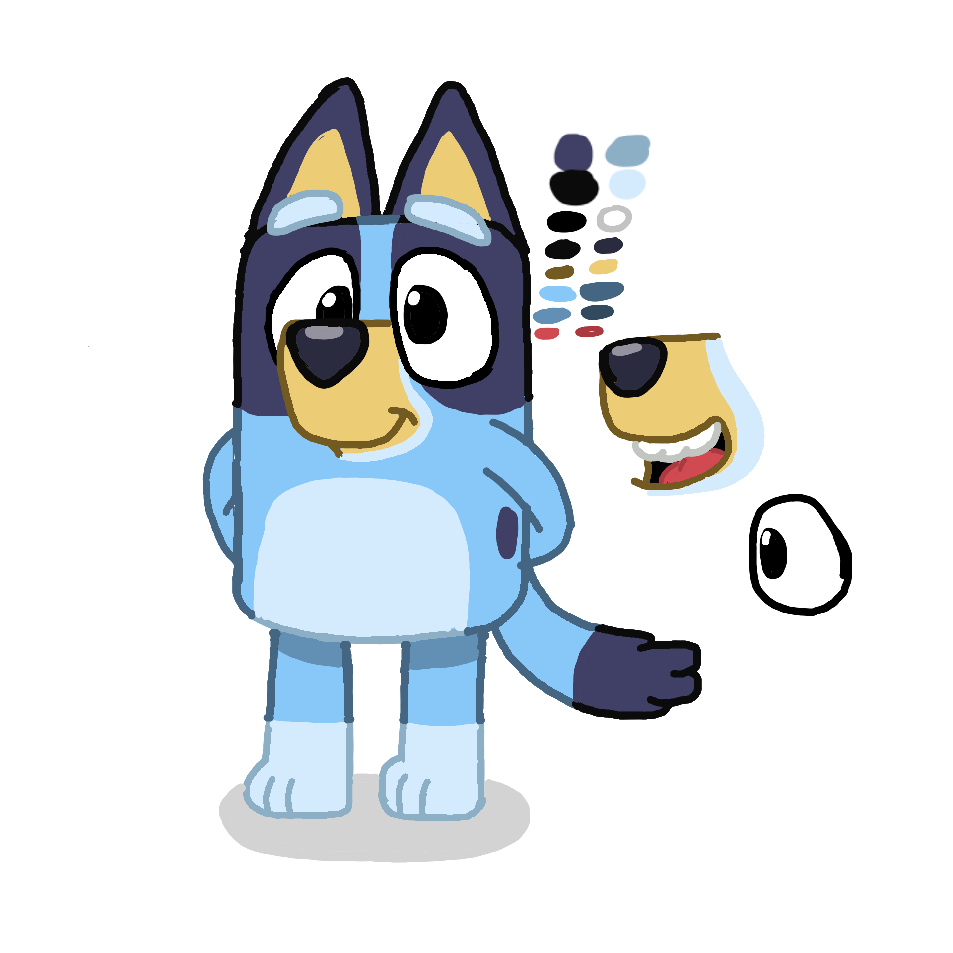 Bluey Heeler colors by SunsetShimmerSUS on DeviantArt