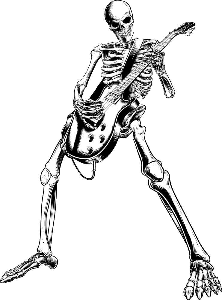 Rock and Roll Skeleton by stickersbe on DeviantArt