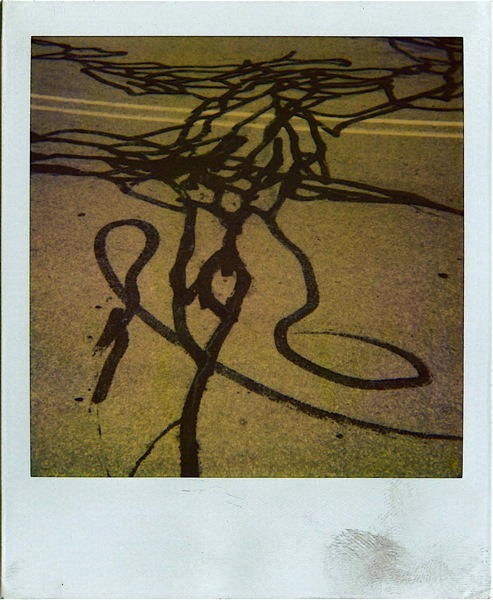 untitled, marks on asphalt