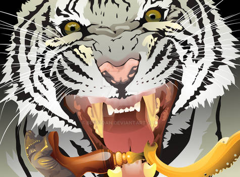 white tiger with kujang v2