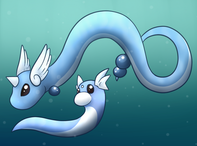 147, 148: Dratini + Dragonair