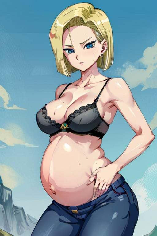 Pregnant Android 18 Training Finished By Firegodga On DeviantArt pregnant-android-18-training-finished-by-firegodga-on-deviantart