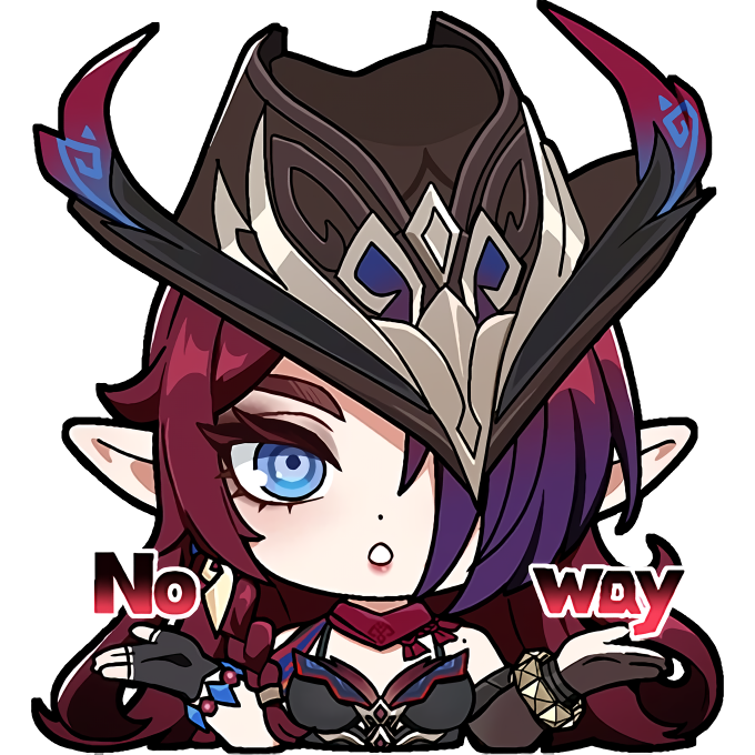 Genshin Emoji Set 35 - Chasca by BigSize-Pictures on DeviantArt