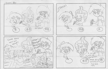 Comic Sketch: Sushi Bar