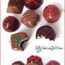 Polymer clay pralines