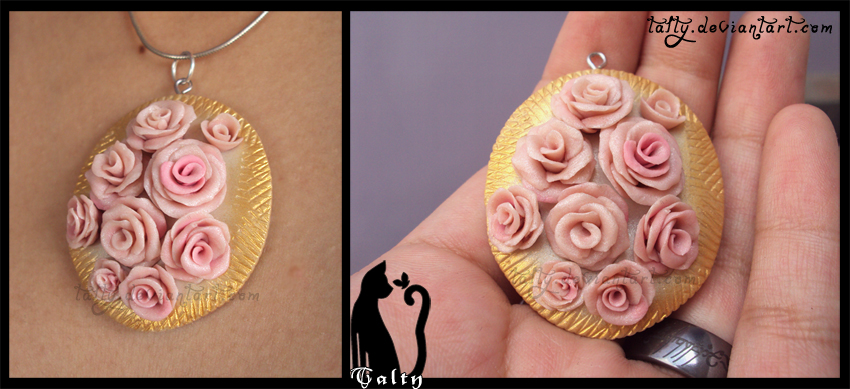 Pink Roses Pendant