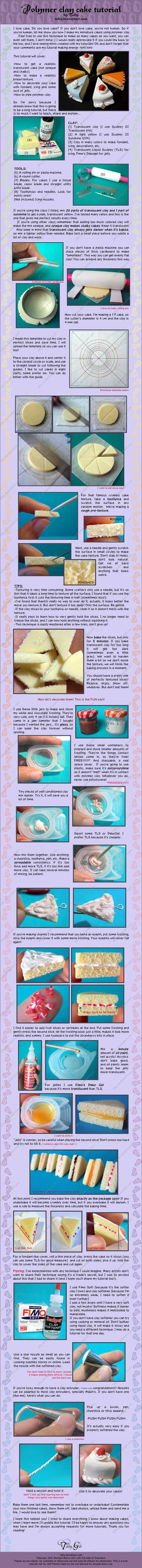 Polymer Clay Cake Tutorial by Talty