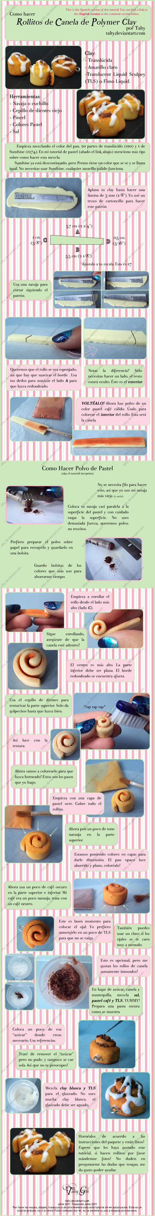 Rollo de Canela de Sculpey by Talty