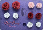 Polymer Clay Rose Earrings by Talty