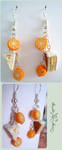 Orange Cake Earrings by Talty