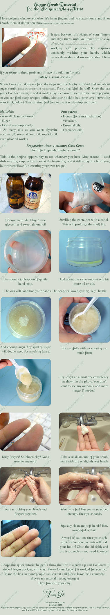 Sugar Scrub Tutorial for Clay