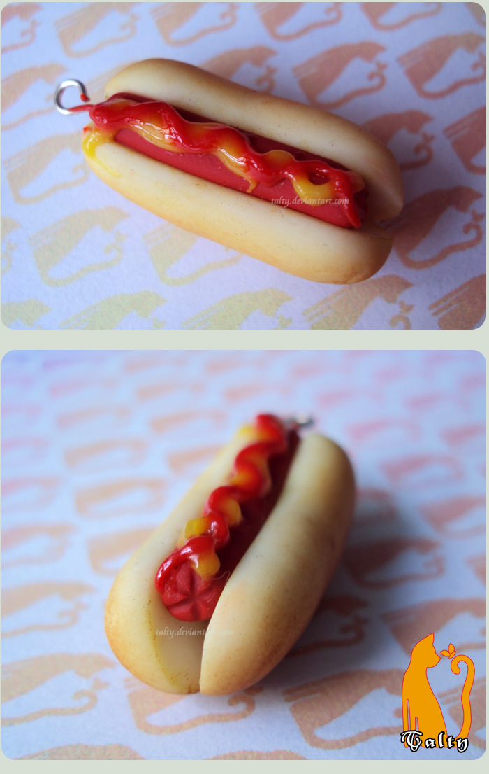 Polymer Clay Hot Dog