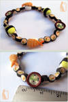 Polymer Clay Bracelet with Ebi, Miso and Tamago