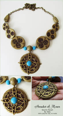 Amulet of Mara Polymer Clay Necklace