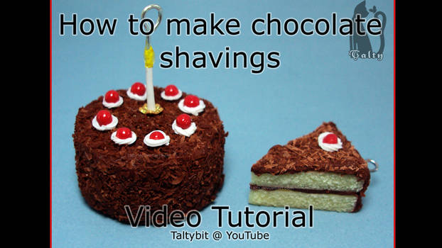 How to Make Polymer Clay Chocolate Shavings Video