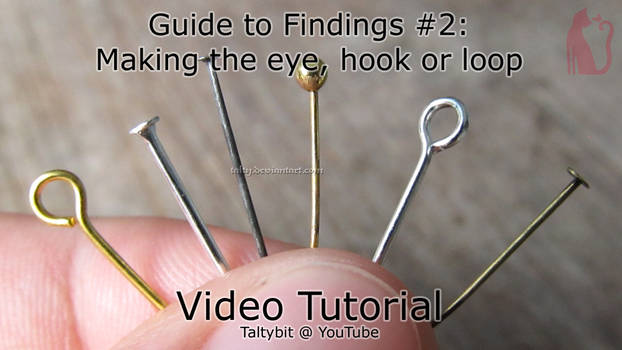 Findings #2: Making the eye, hook or loop on a pin