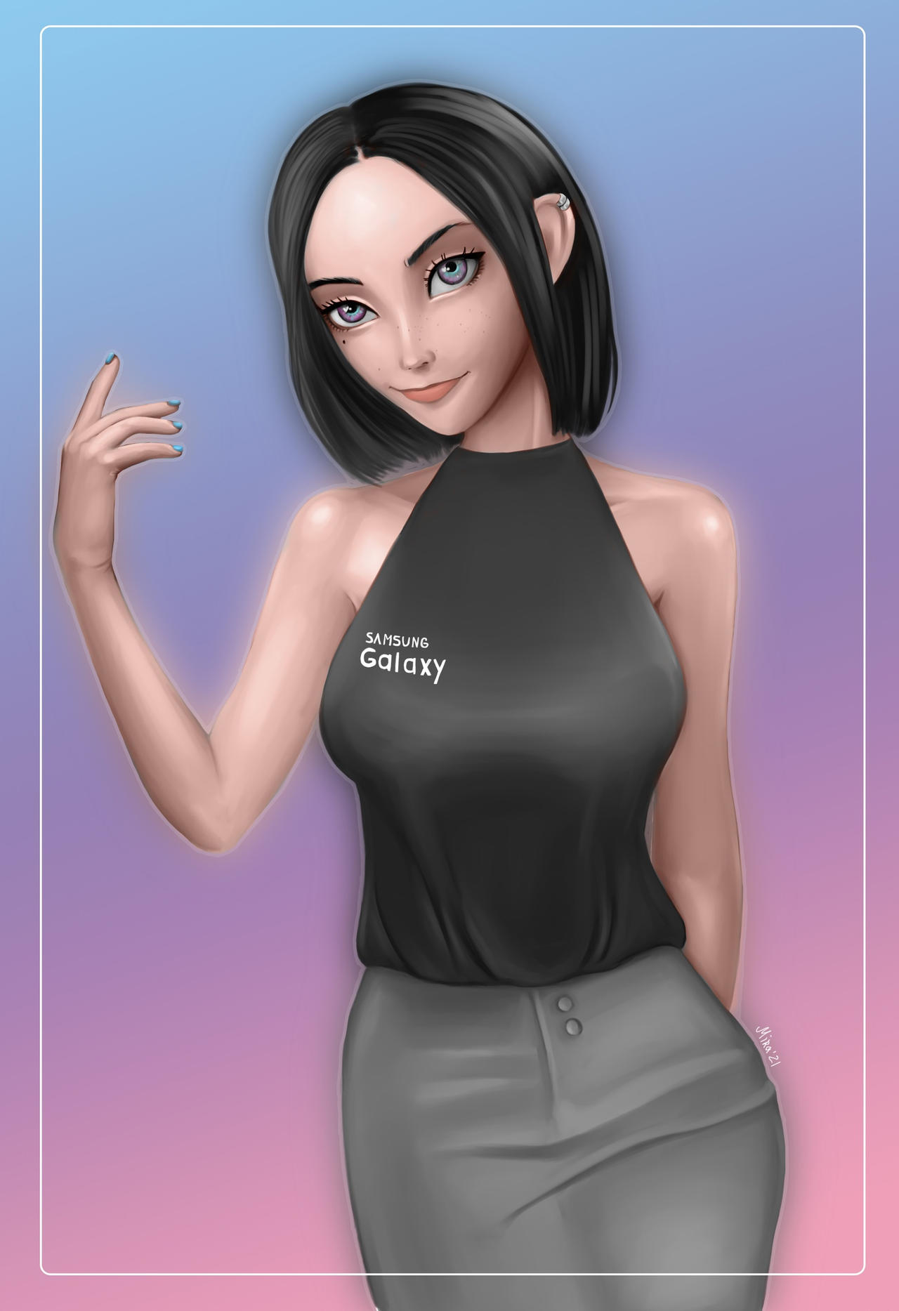 Sam is a Samsung assistant by KopistinskaySvetlana on DeviantArt