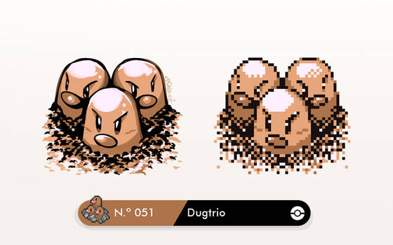 051 - Dugtrio Sprite