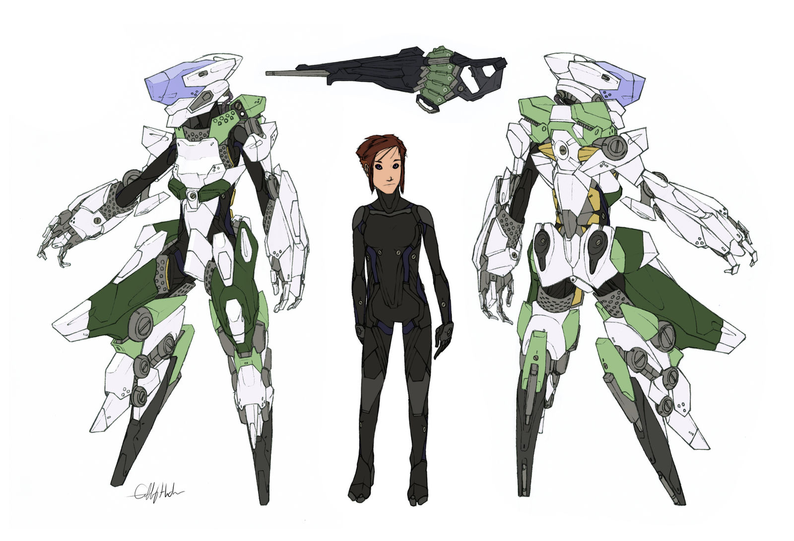 Deus Ex Machina 'Orchid Armor' by Tekka-Croe