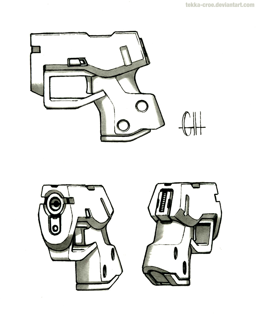 Inktober Day 26 (Reina's Sidearm)