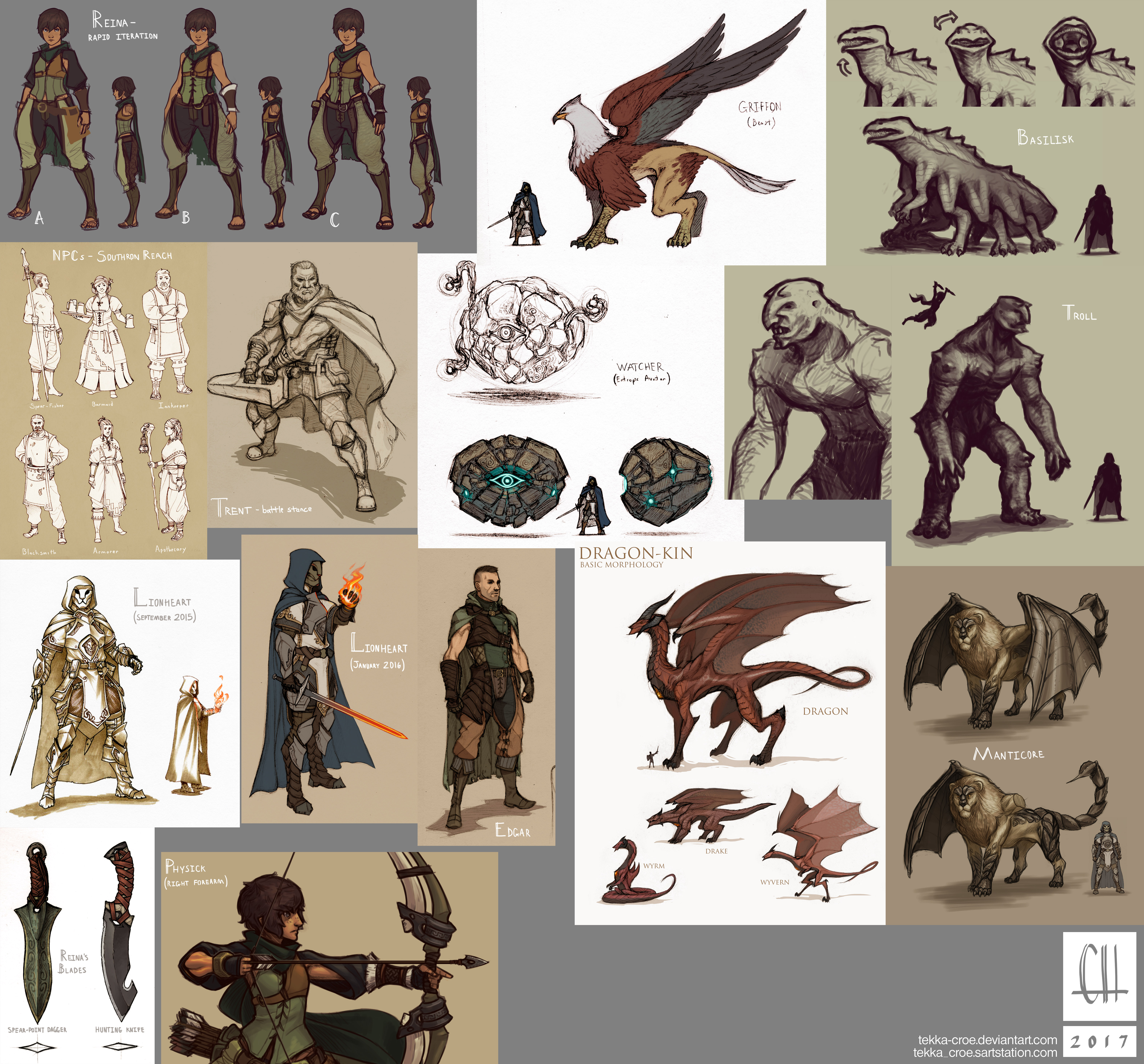 Fantasy Sketchdump (02 04 2017)