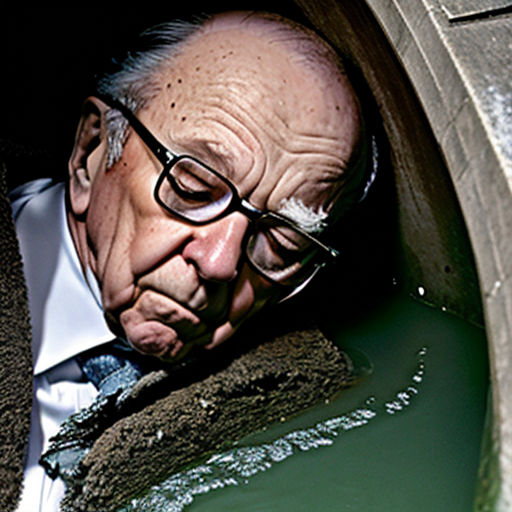 Rupert Murdoch Sleeping In Sewage by BotanCheplson on DeviantArt