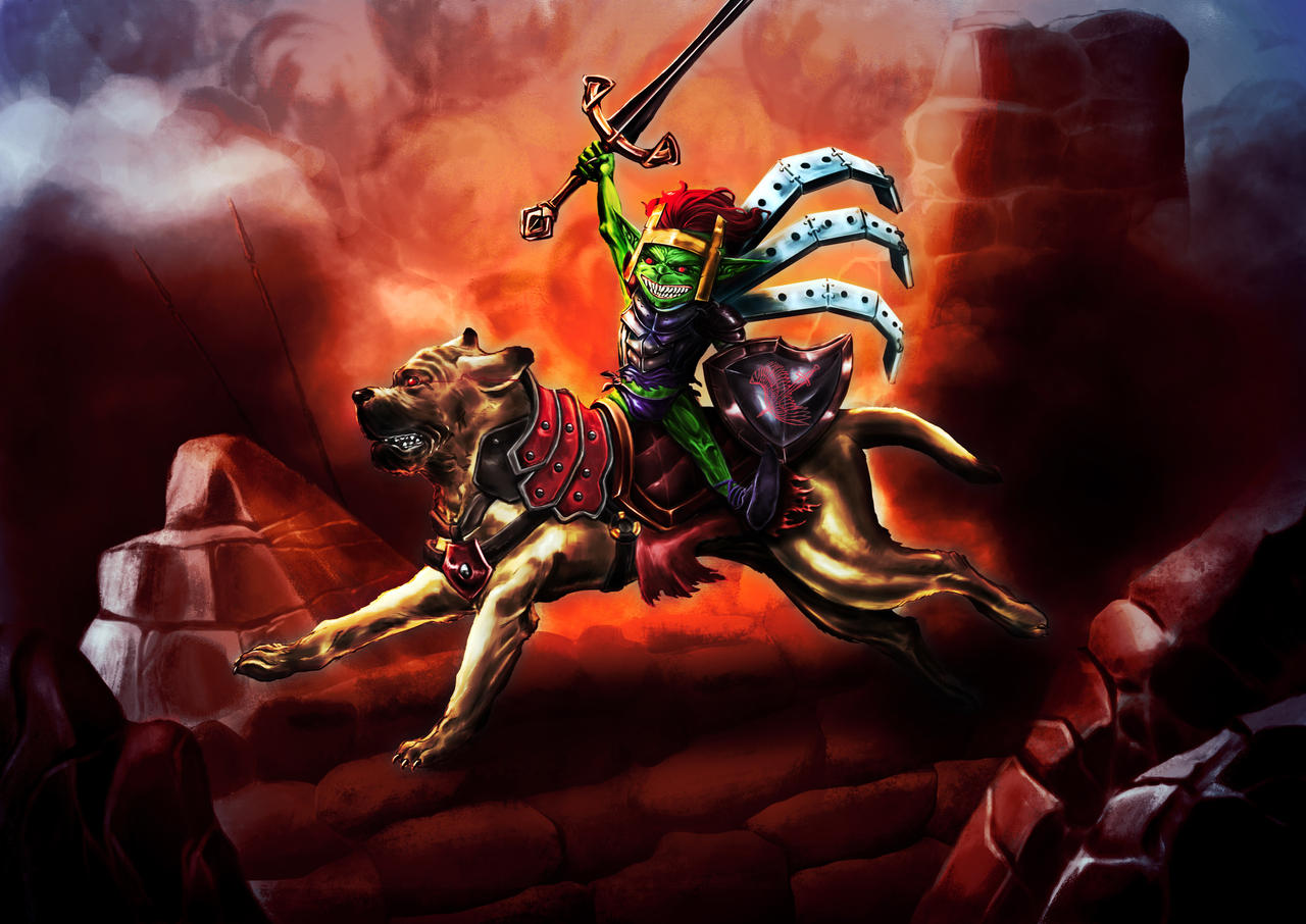PATHFINDER GOBLIN RIDER COMMISSION by Damyanoman on DeviantArt