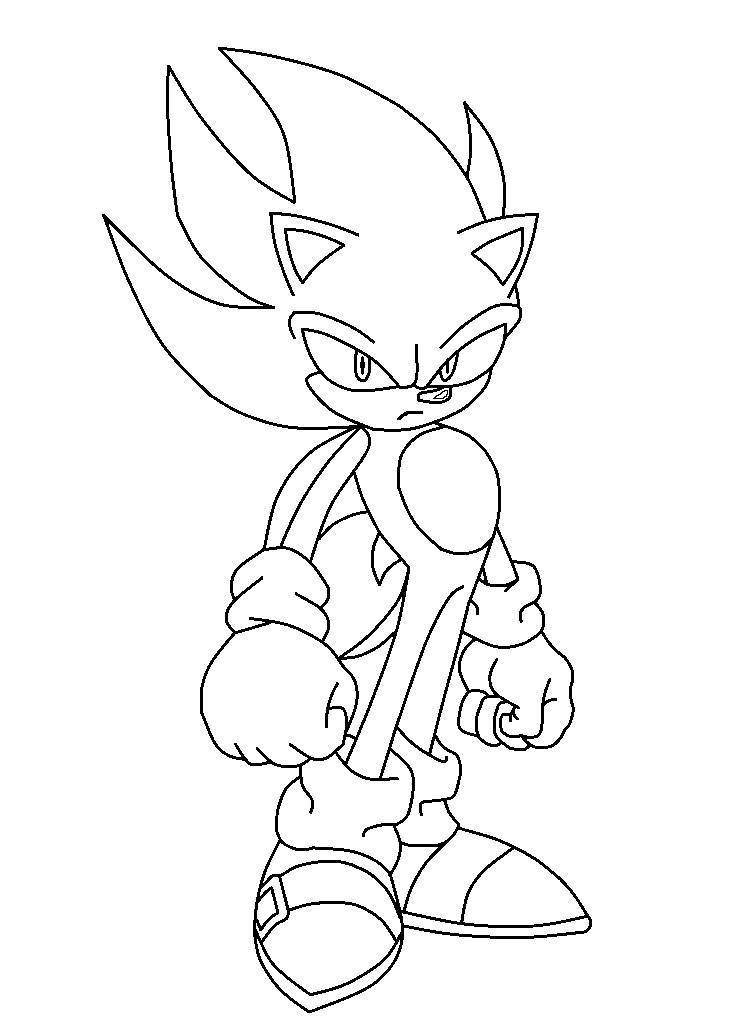 Fire Sonic Coloring Pages Coloring Pages