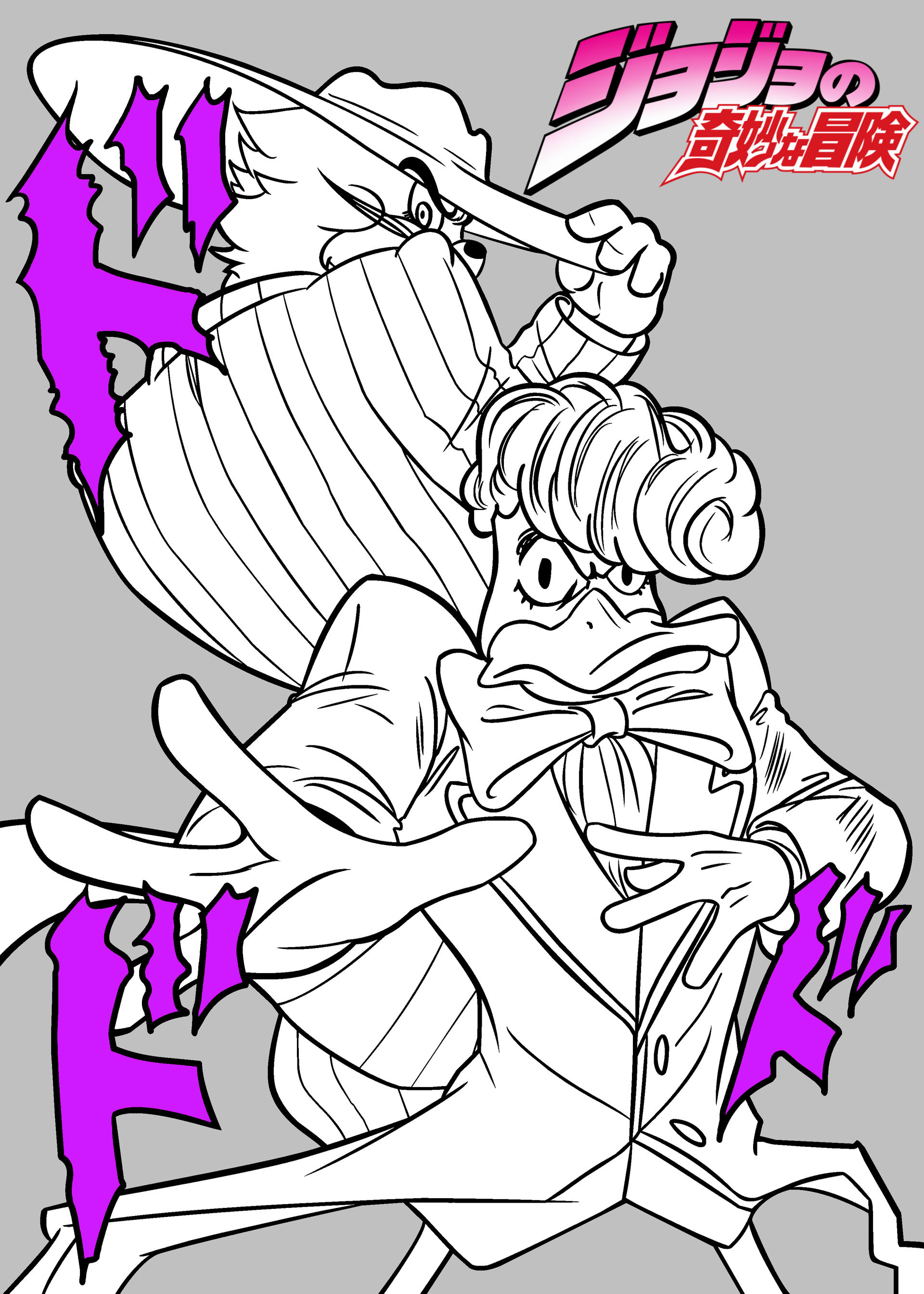 Jojo Bizarre Adventure Daffy And Tom Line Art By Nickanater1 On Deviantart Jojo Bizarre Adventure Daffy And Tom Line Art By Nickanater1 On Deviantart