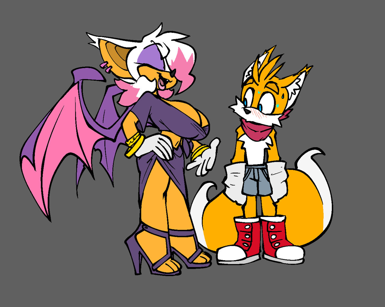 Rouge and Tails by nickanater1 on DeviantArt