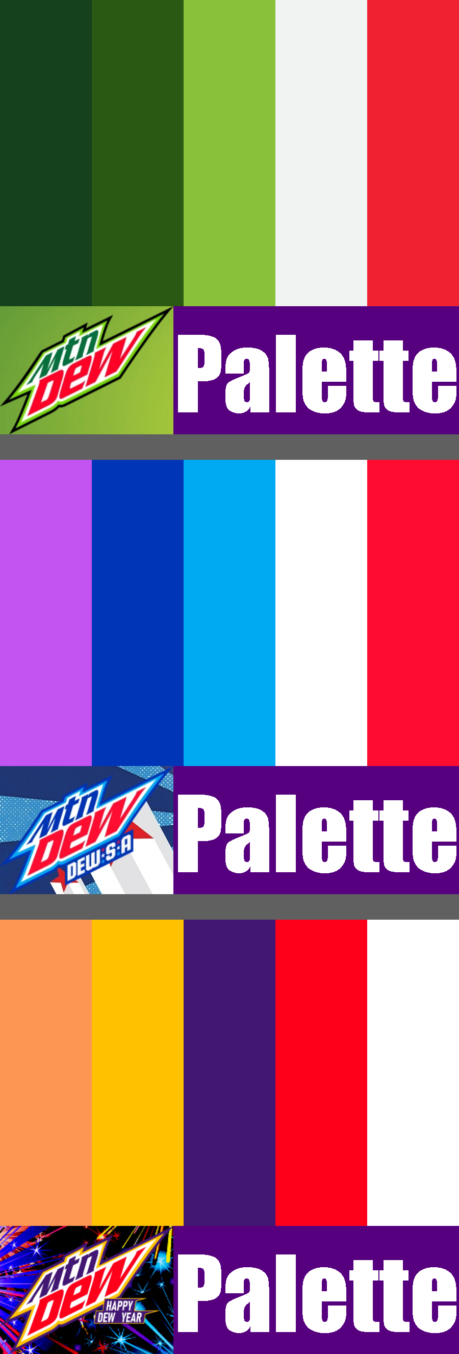 MTN Dew Color Palette Pattern 4 by nickanater1 on DeviantArt