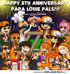Happy 5th anniversary of Papa Louie Pals!
