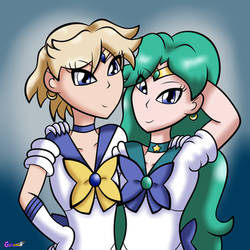 Sailor Uranus and Neptune